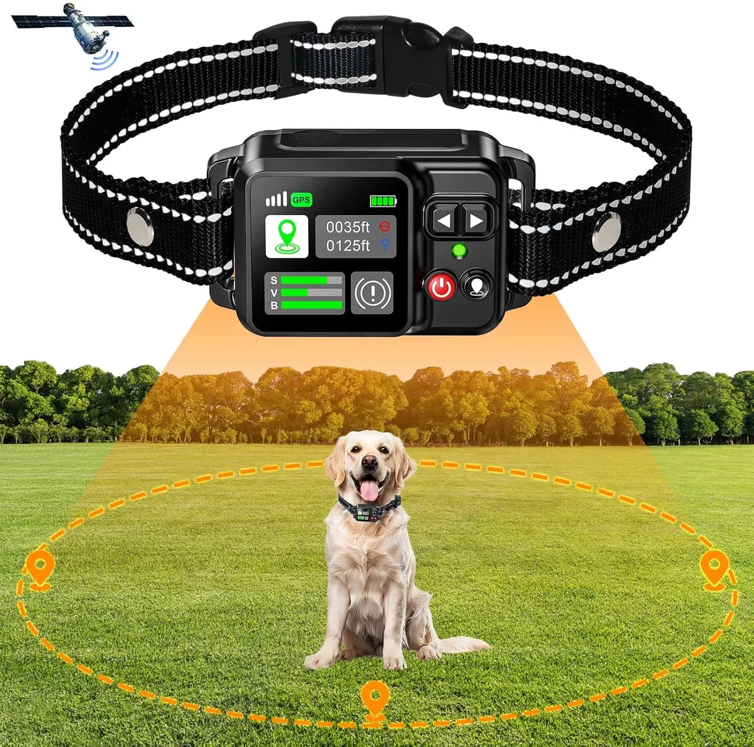 GPS Wireless Dog Fencing System, Electric Dog Fencing with GPS Electric Satellite Technology 1005008124367837