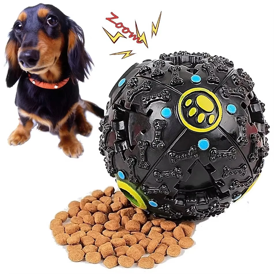 Pet Dog Toys for Small Big Dogs Funny Sound Ball Feeding Food Dispenser Squeaky Giggle Quack 1005008125165592