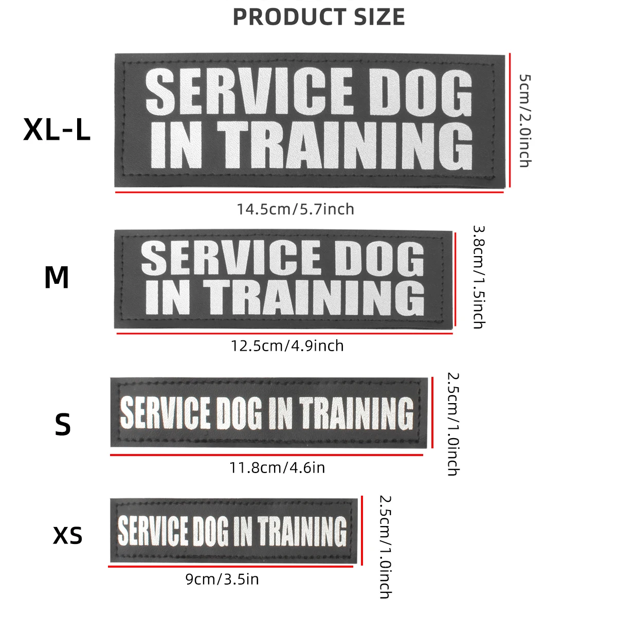 Customized Dog Harness Label Personalized Name and Phone Number Collar Patch Text Design Paw-Print 1005008128434947