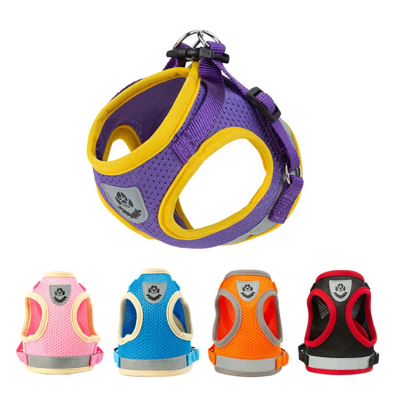 Dog Harness Vest Set Dog Strap with Adjustable Reflective Breathable Strap Dog Vest 1005008139577583