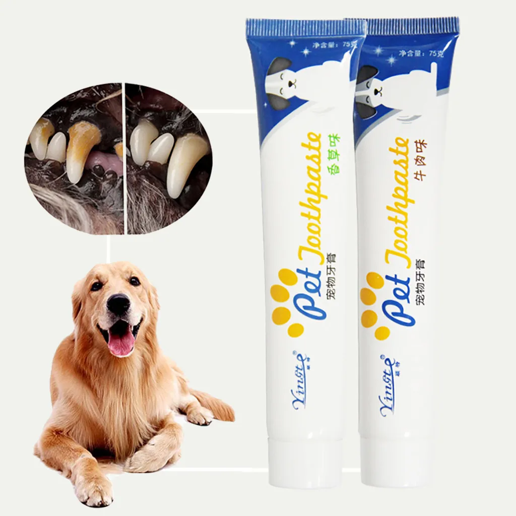 New Pet Enzymatic Toothpaste for Dogs Helps Reduce Tartar and Plaque Plaque 1005008140484899