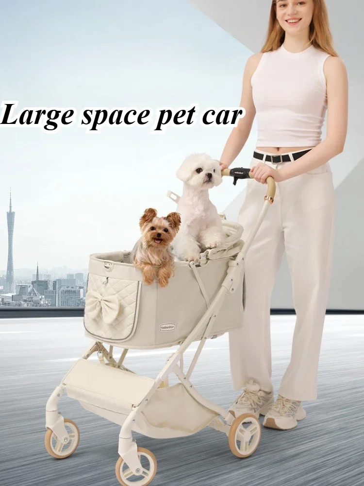 Outdoor Puppy Stroller Cat Dog Travel Breathable Pet Stroller Lightweight Convenient Folding Small 1005008145656493