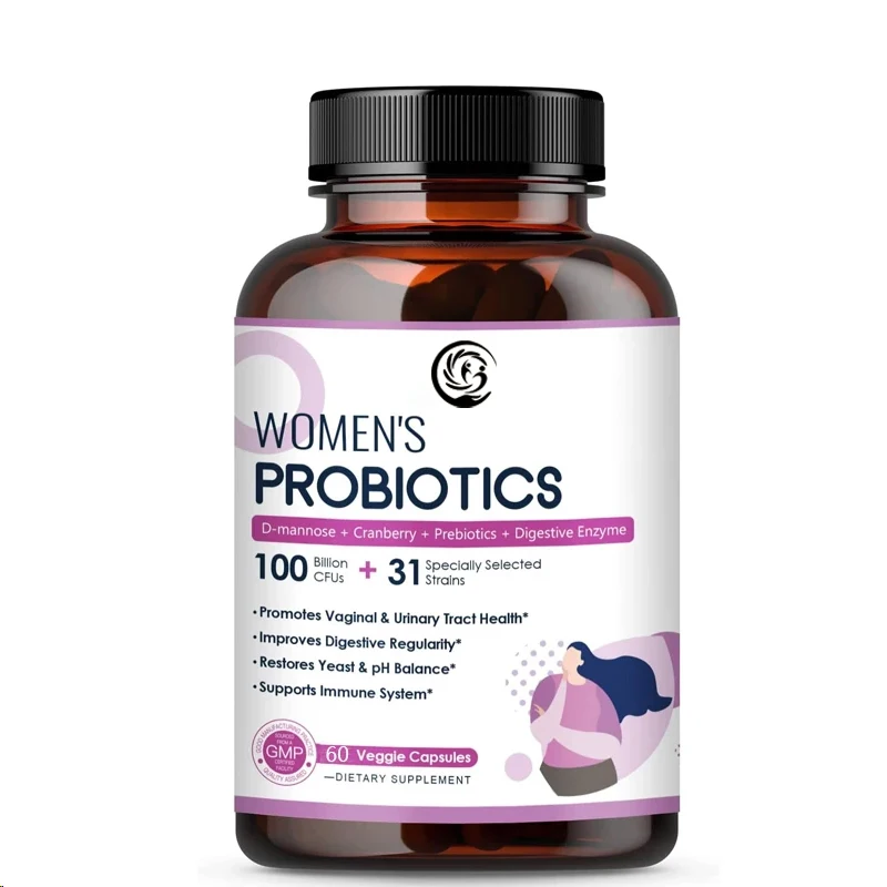 Probiotics for Female Digestive Health, Containing Digestive Enzymes and Prebiotics 1005008152063357