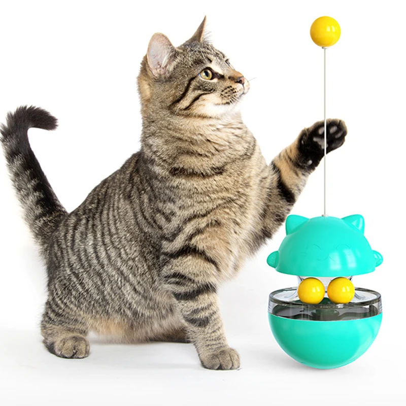 Pet Supplies Play with Food Spiller by Yourself Kitten Interactive Leaking Food Ball Cat Toy Cats 1005008162361190