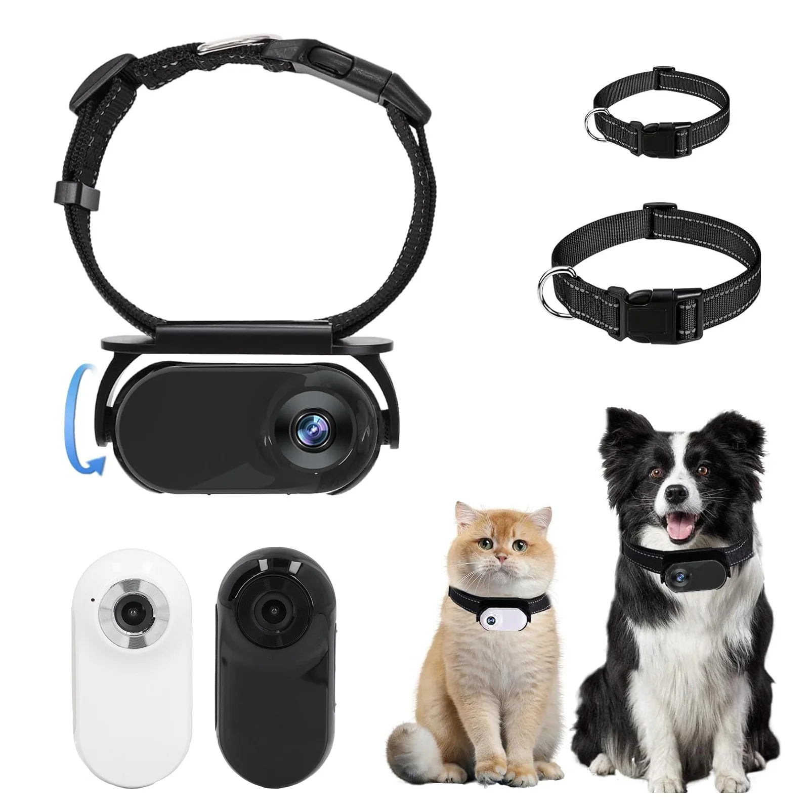Pet Collar Camera 120 Deg Lens OTG Connection Video Recording Adjustable Magnetic Cat Sport Camera 1005008164790016