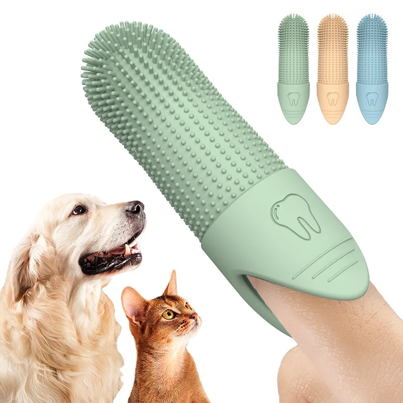 Dog Toothbrush, 360° Cleaning Finger Toothbrush for Dogs 1005008166114932