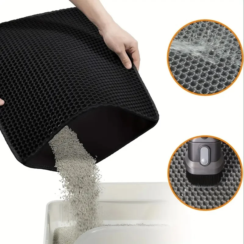 EVA Double Layer Cat Litter Pad Waterproof Non-Slip Sand Basin Filter Kitten Pet Carpet Bed Pads 1005008167495992