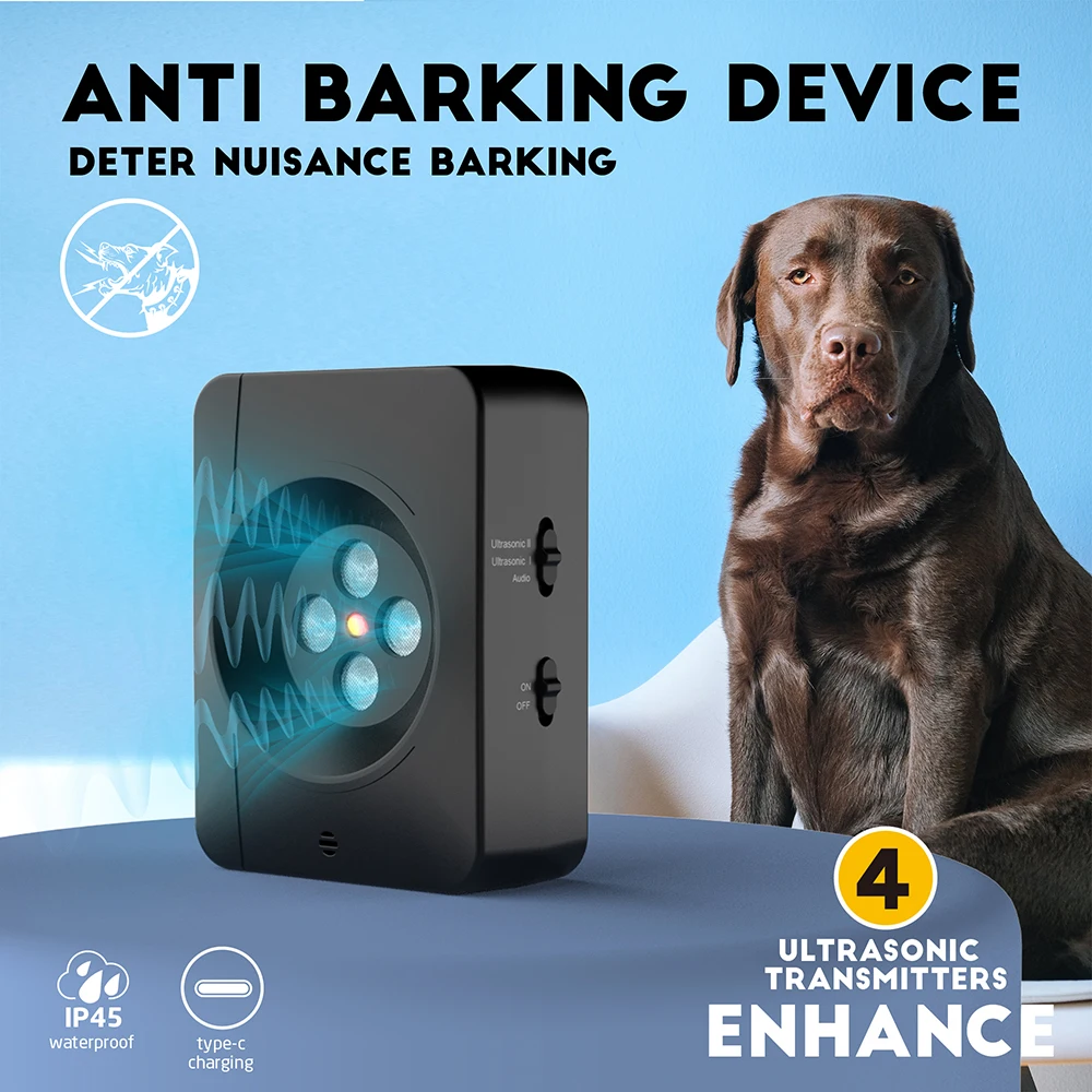 Anti-Dog Barking Device 3 Gears Ultra-Sonic Dog Bark Control Deterrent Devices Rechargeable 1005008169332184