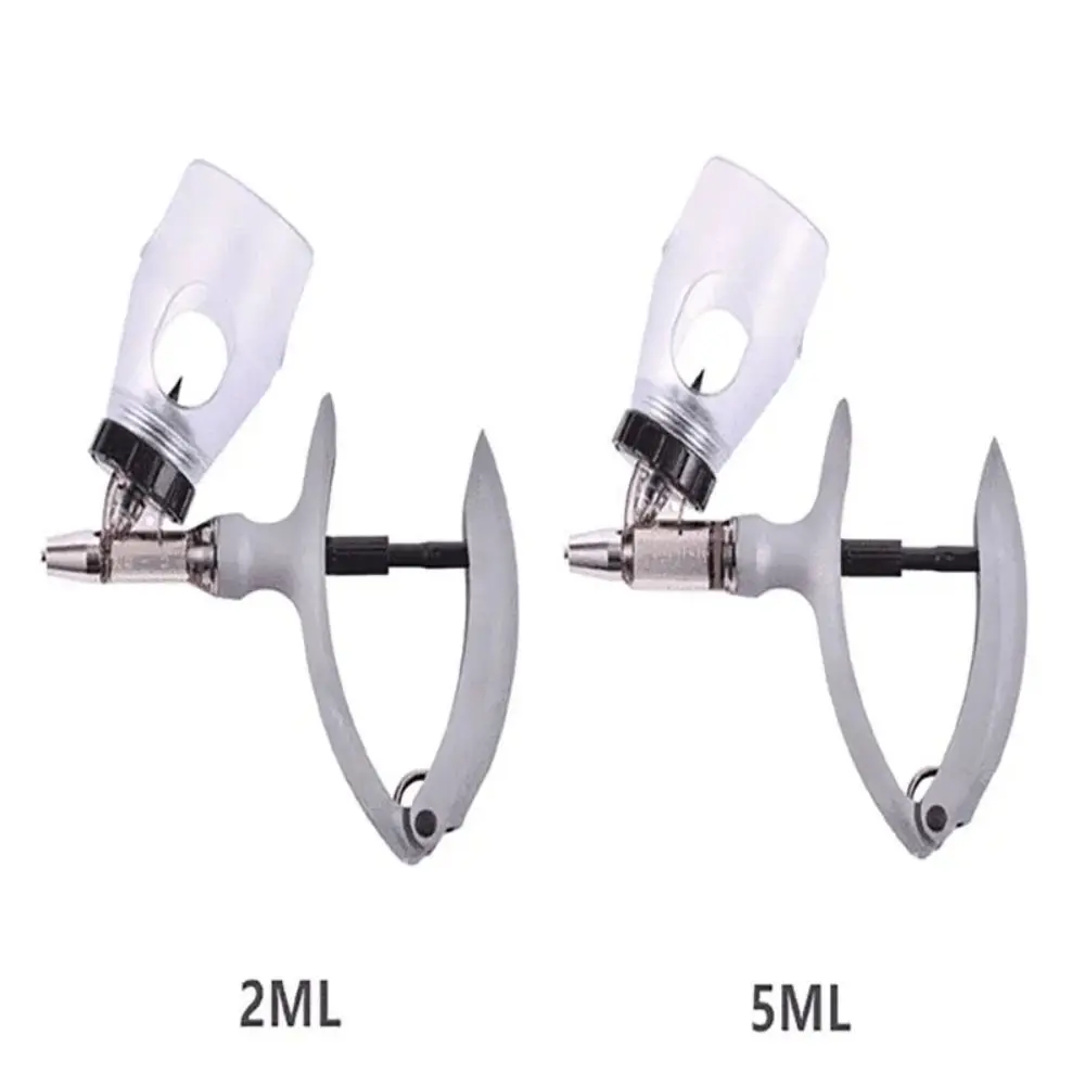 2ml /5ml Automatic Veterinary Continuous Syringe Animal Chicken Cow Injection Adjustable Vaccine 1005008173579731