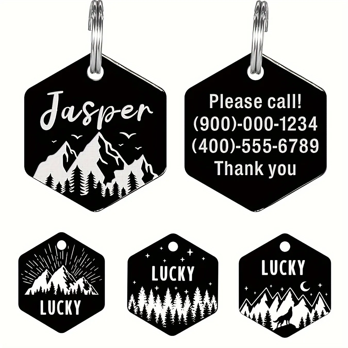 Custom Engraved Stainless Steel Dog Tag, Durable Pet ID for Collars 1005008175559561