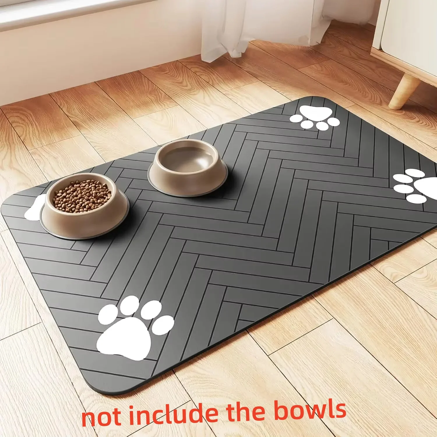 S（little Kitten ）、M、L Bsorbent Pet Feeding Mat, Waterproof Placemat for Dog & Cat Food & Water Bowls 1005008175584324