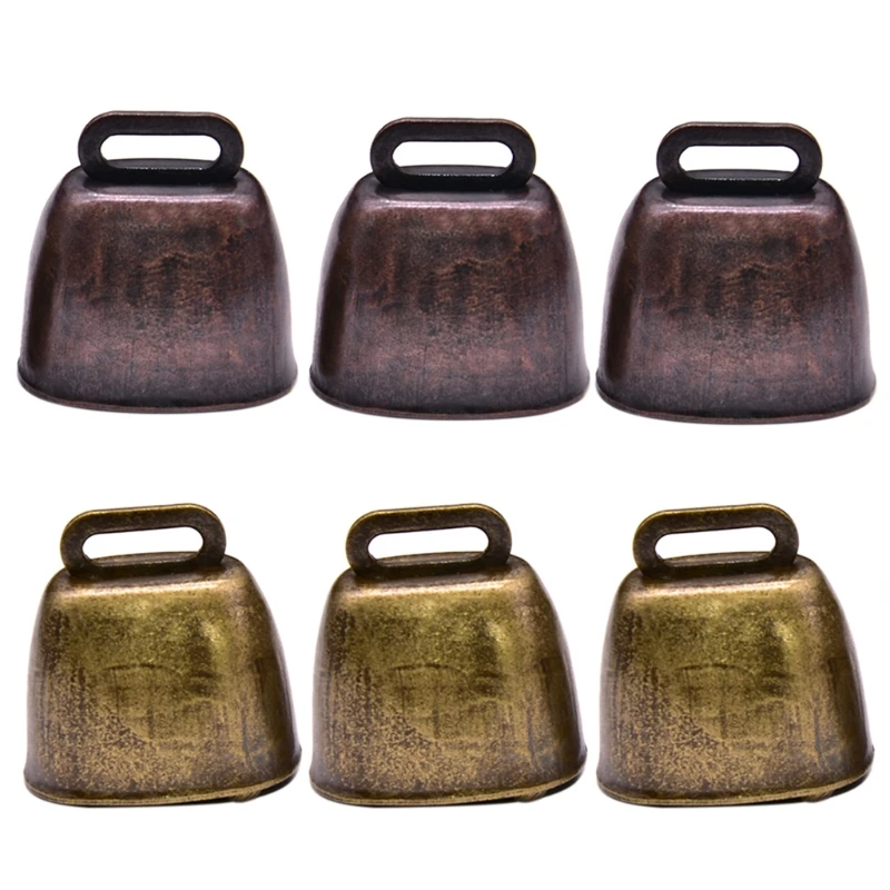 Cow Grazing Bells Cattle Farm Animal Loud Bronze Metal for Horse Sheep Goat (3 Pieces) 1005008181816306