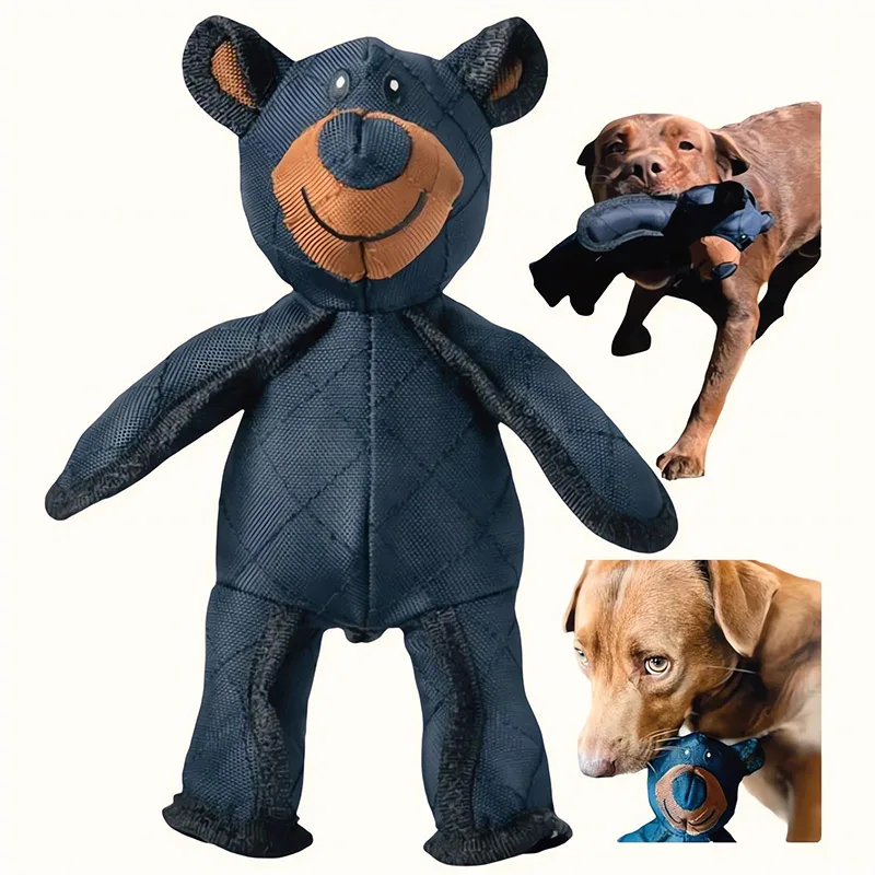 Dog Unbreakable Teddy Extreme Bear Toys Domineering Chewers Indestructible Plush Squeaking Toy 1005008190176724