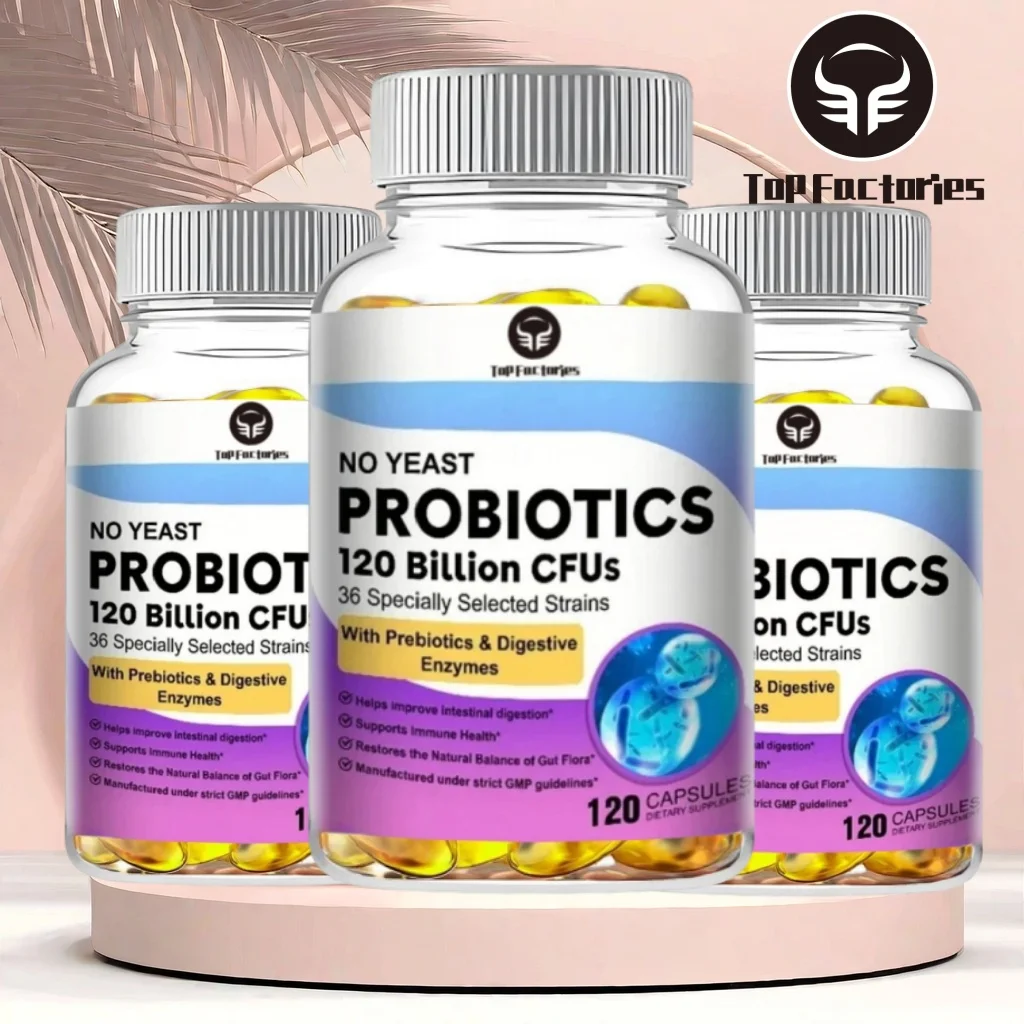 Probiotics 120 Billion CFU 36 Strains Contains Prebiotics and Digestive Enzymes for Digestion 1005008205534261