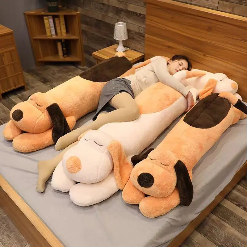 Giant Soft Dog Plush Toys Long Pillow Stuffed Animal Baby Appease Doll Home Decor Sofa 1005008233899774