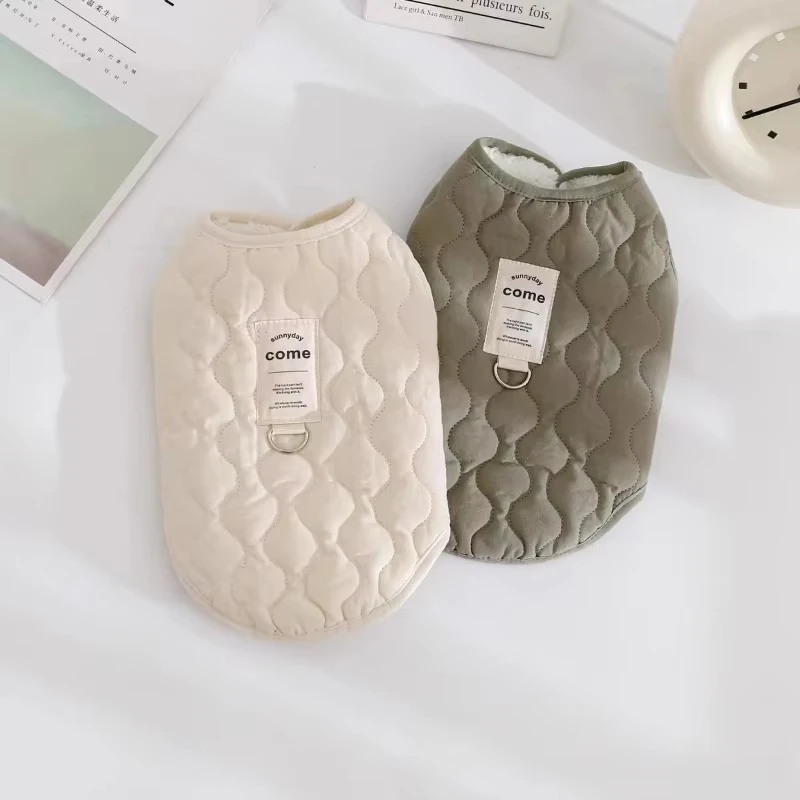 Winter Warm Dog Vest Coat Jacket with D-Ring for Small Medium Dogs Puppy Vest Clothes Cotton Pet 1005008238127131