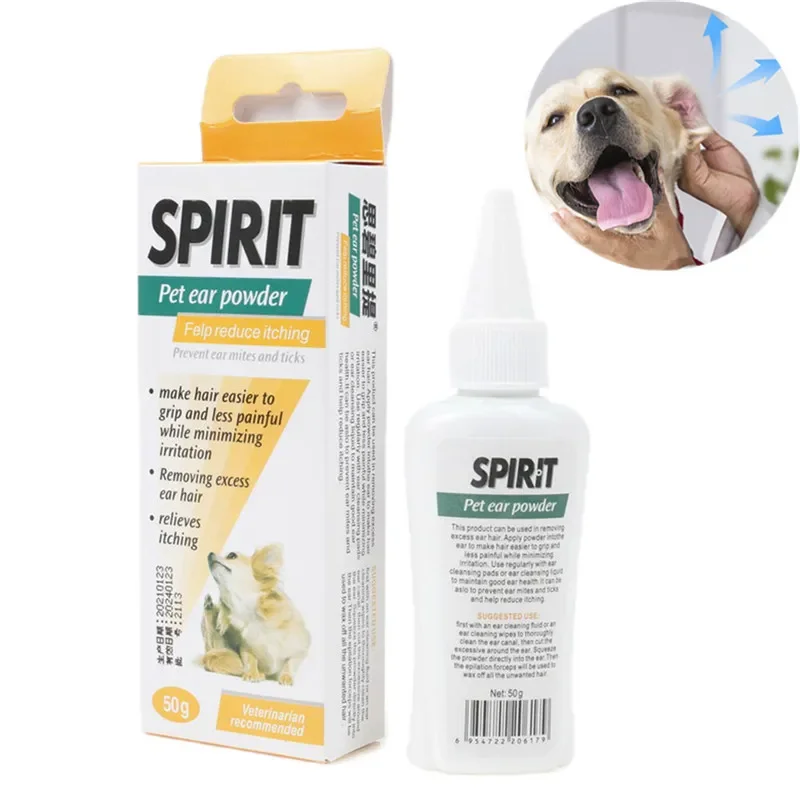 Pet Ear Cleaner Excess Hair Removing Powder Healthy Care Anti-Mite Anti-Ticks Cleaning 1005008238748821