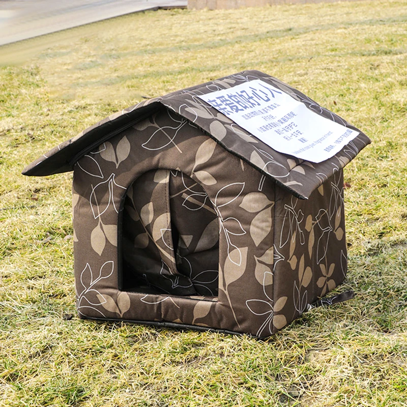 Cat House Waterproof Outdoor Winter Warm Pet Cat Cave Sleeping Beds Tent Home Foldable and Washable 1005008240500063