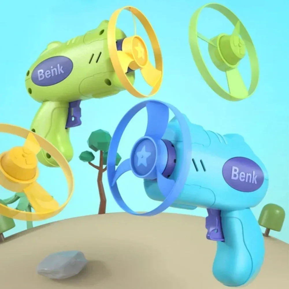 Children's 10m Launcher Flying Saucer Toy Flying Disc Shooting Soaring Ejection Catapult Funny 1005008251872011