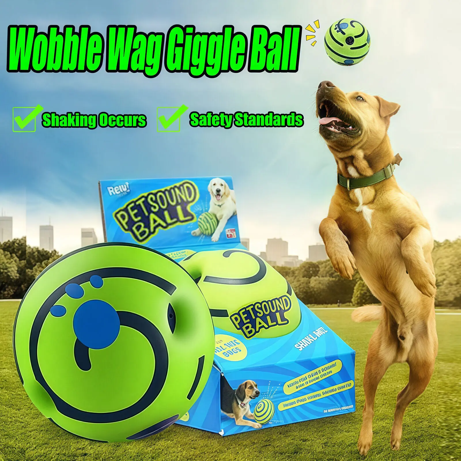 Dog Toy Wobble Wag Giggle Glow Ball Interactive Dog Attention Toy Fun Giggle Sounds Ball When 1005008252832222