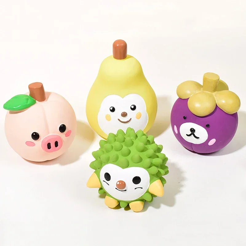 Dog Sounding Toy Fruit Shape Latex Squeaky Pet Dog Toy Bite-Resistant Chewing Toys Interactive Toys 1005008266622160