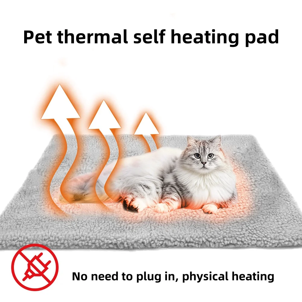 Self-Heating Pet Pads Blanket Puppy Pad Warm Cushion Mat for Cats Dogs Washable Pets with Thermal 1005008270832695