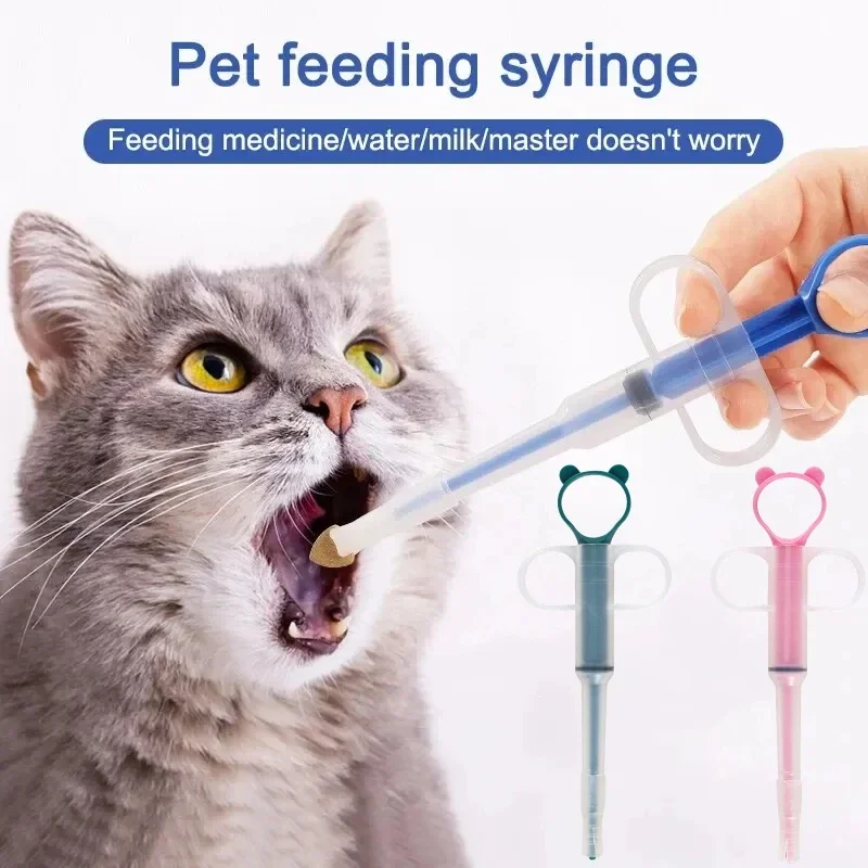 Pet Medicine Feeder Dispenser Cat Tablet Syringe Feeder Soft Tip Multi-Purpose Feeder Cat Pill 1005008272492339