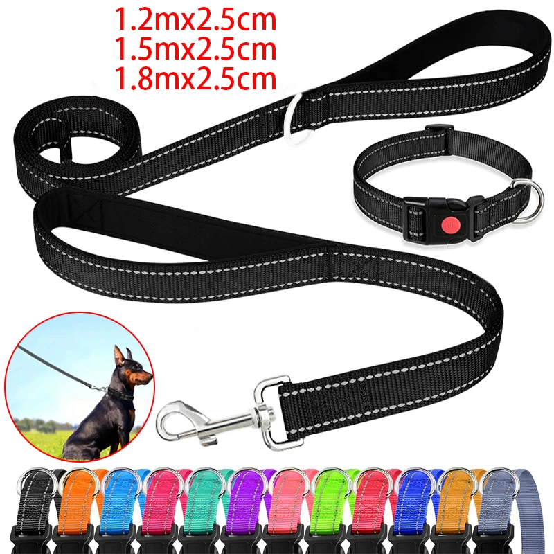 Night Reflection Dog Pet Towing Rope Pet Walking Training Leash Luminous Collar Adjustable Dog 1005008273137684