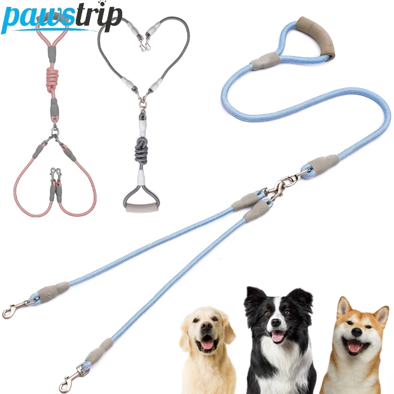 150cm/59.06in Strong Dog Leash Pet Dual Soft Handle Puppy Leash for Small Medium Large 1005008281423825