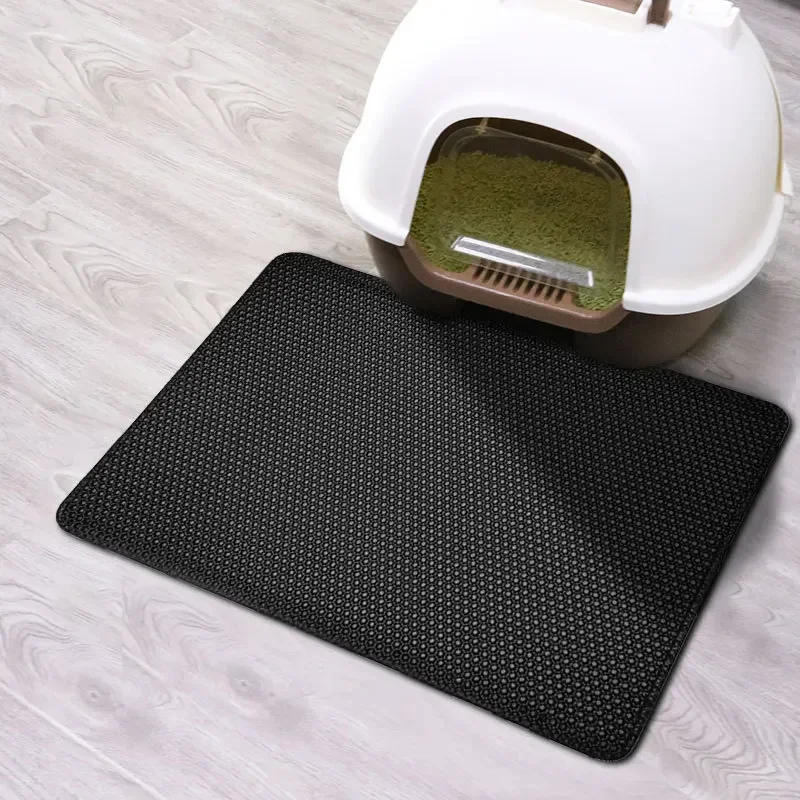 Waterproof EVA Double Layer Cat Litter Box Mat Non-Slip Sand Cat Pad Washable Bed Mat Clean Pad 1005008282238340