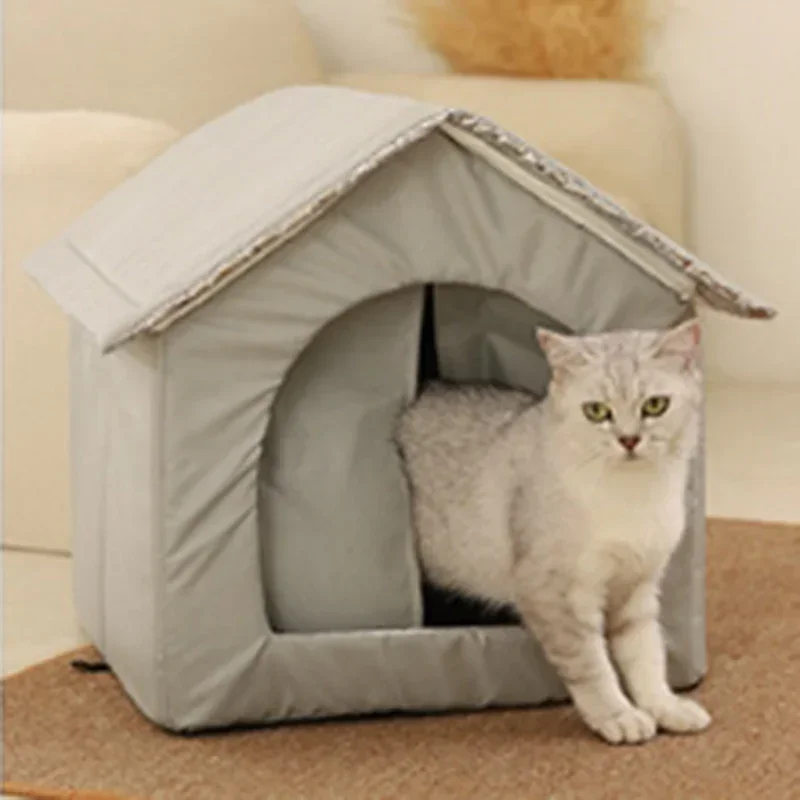 Winter Warm Cat Nest Waterproof Rainproof Dog House for Outdoor Cold Resistant Large Space Cage 1005008285849236