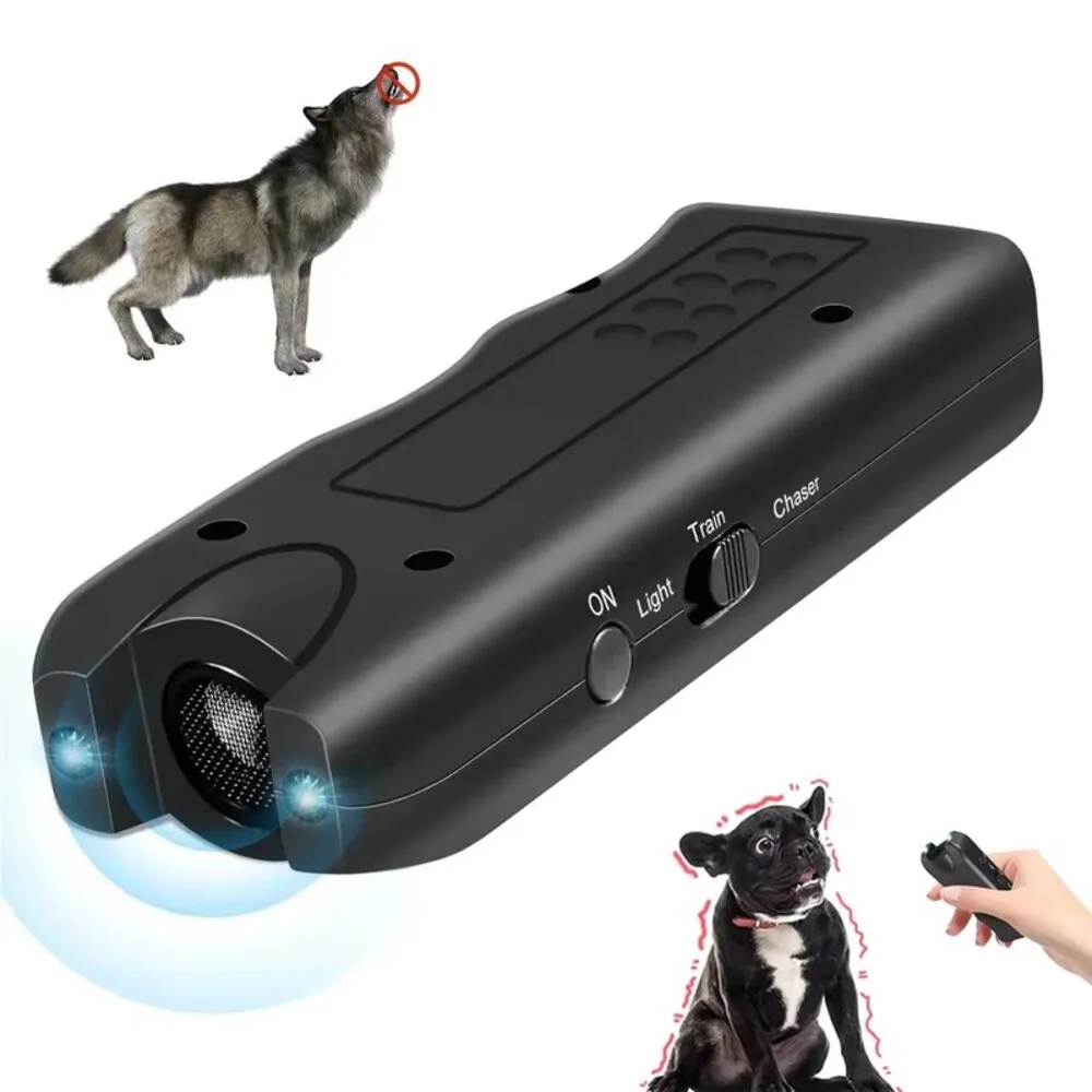 Dog Repeller Portable Ultrasonic Deterrent Handheld Anti-Barking 3in1 Training Device Repel Animals 1005008290440450