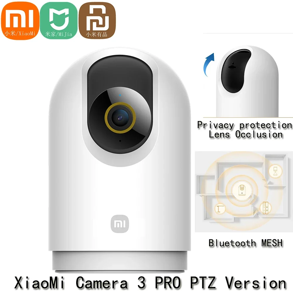 Xiaomi Smart Camera 3 Pro PTZ Version 360° Ultramicroscopic Full Color HDR 2.4/5GHz Mesh Gateway AI 1005008292976075
