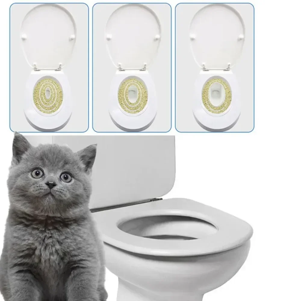 Cat Toilet Training Kit Reusable Universal Trainer Potty System Pet Supplies Tray Cleaning 1005008297808400