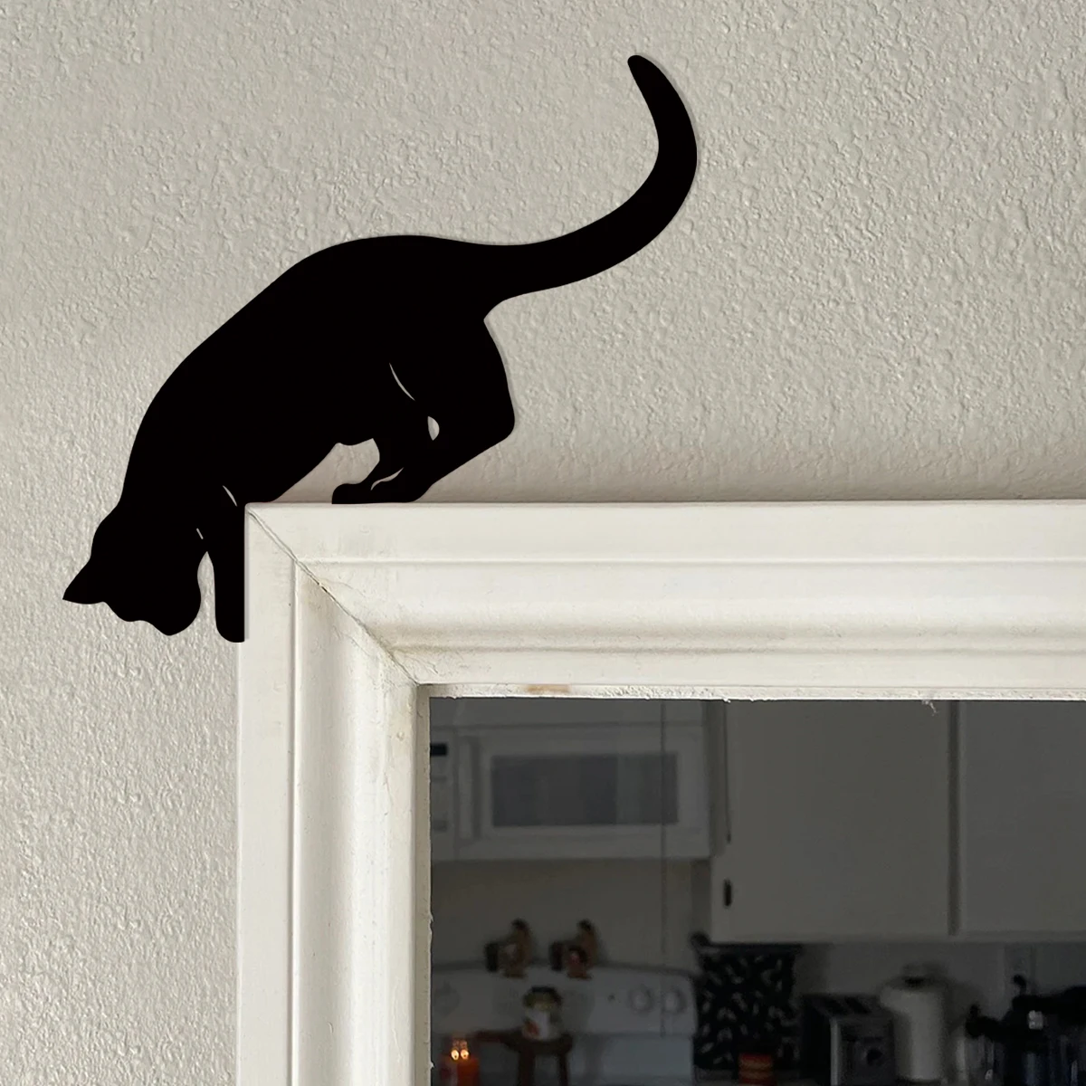 Cat Looking Down Door Topper Decoration – Wooden Over Door 1005008305168139