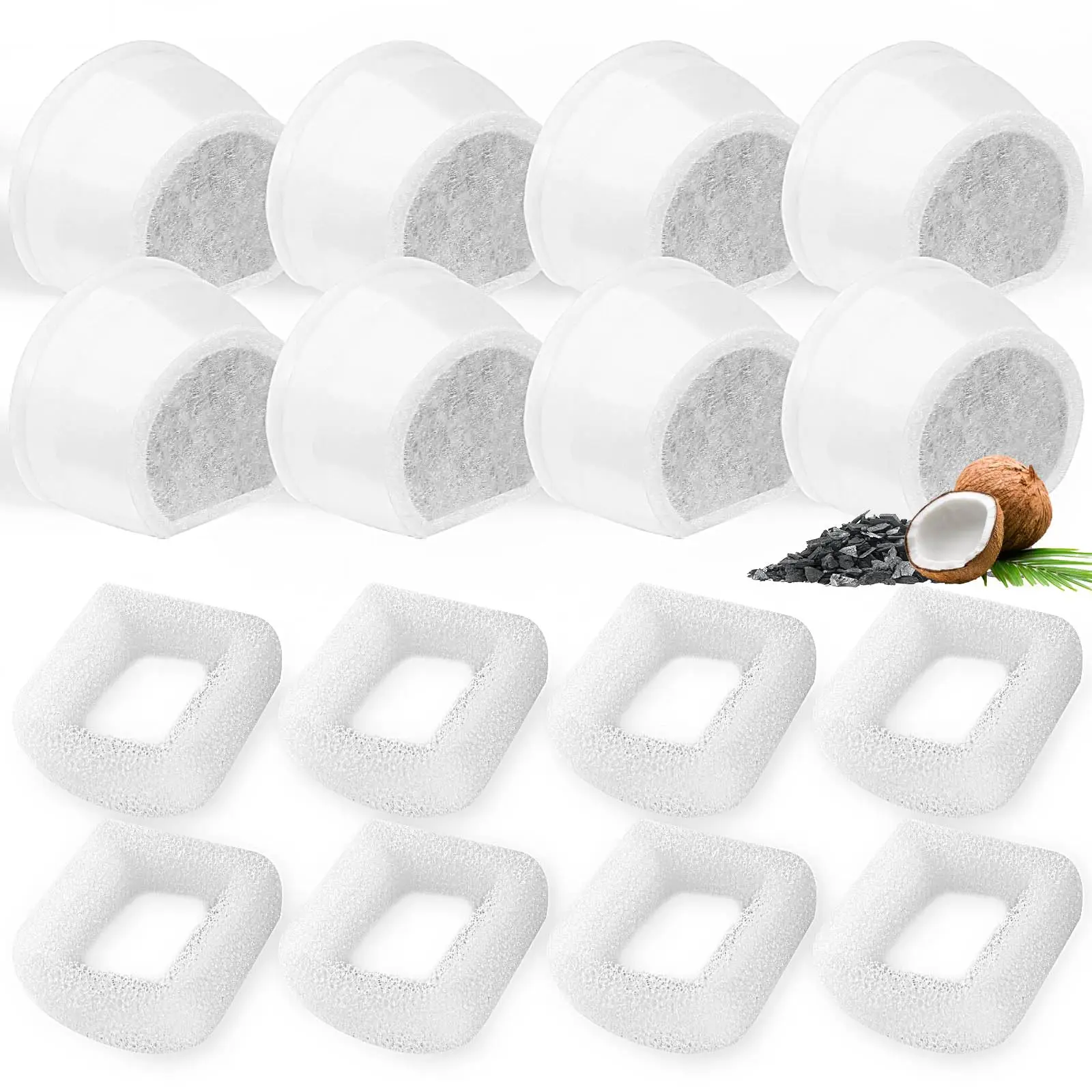 Cat Water Fountain Filters Replacement (16 Pack) 1005008309789444