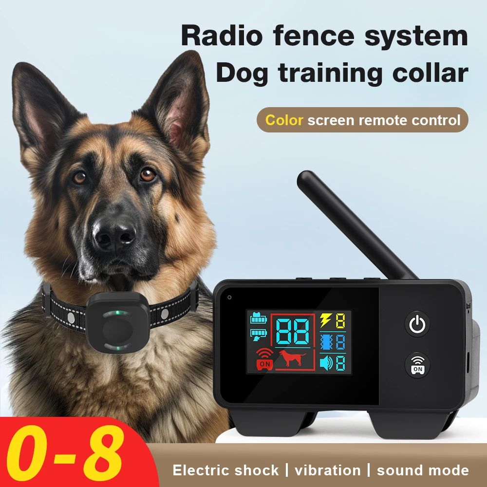 Electronic Pet Fence System 480M GPS Wireless Dog Fence Rechargeable Vibration Shock Sound Remote 1005008328929058