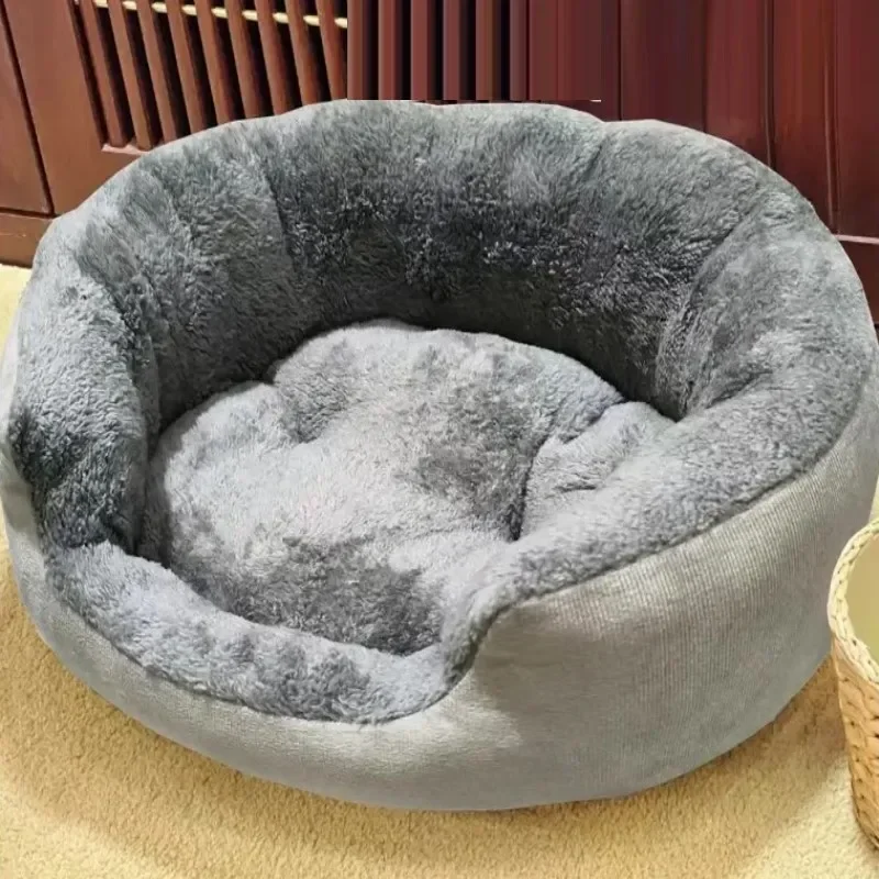 Soft Warm Dog Bed Pets Basket Cat House Sofa for Medium Large Dog Sofa Bed Cushion House 1005008333602372