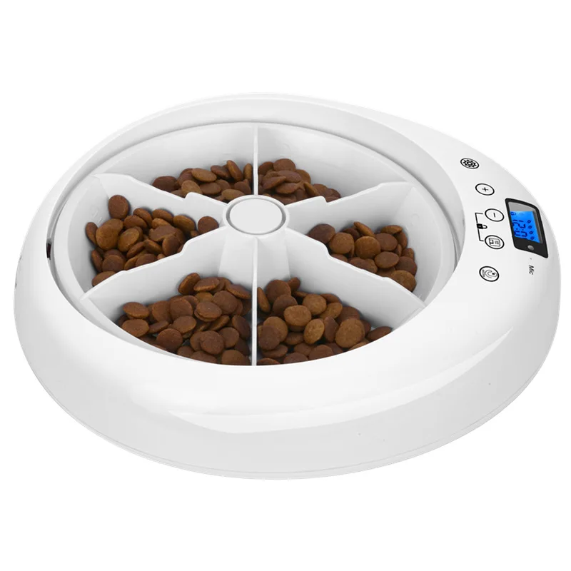 Pet Adjustment Intelligent Led Electric Food Dispenser Dog Feeder 6 Meals Cat Automatic Timing Pet 1005008346665651