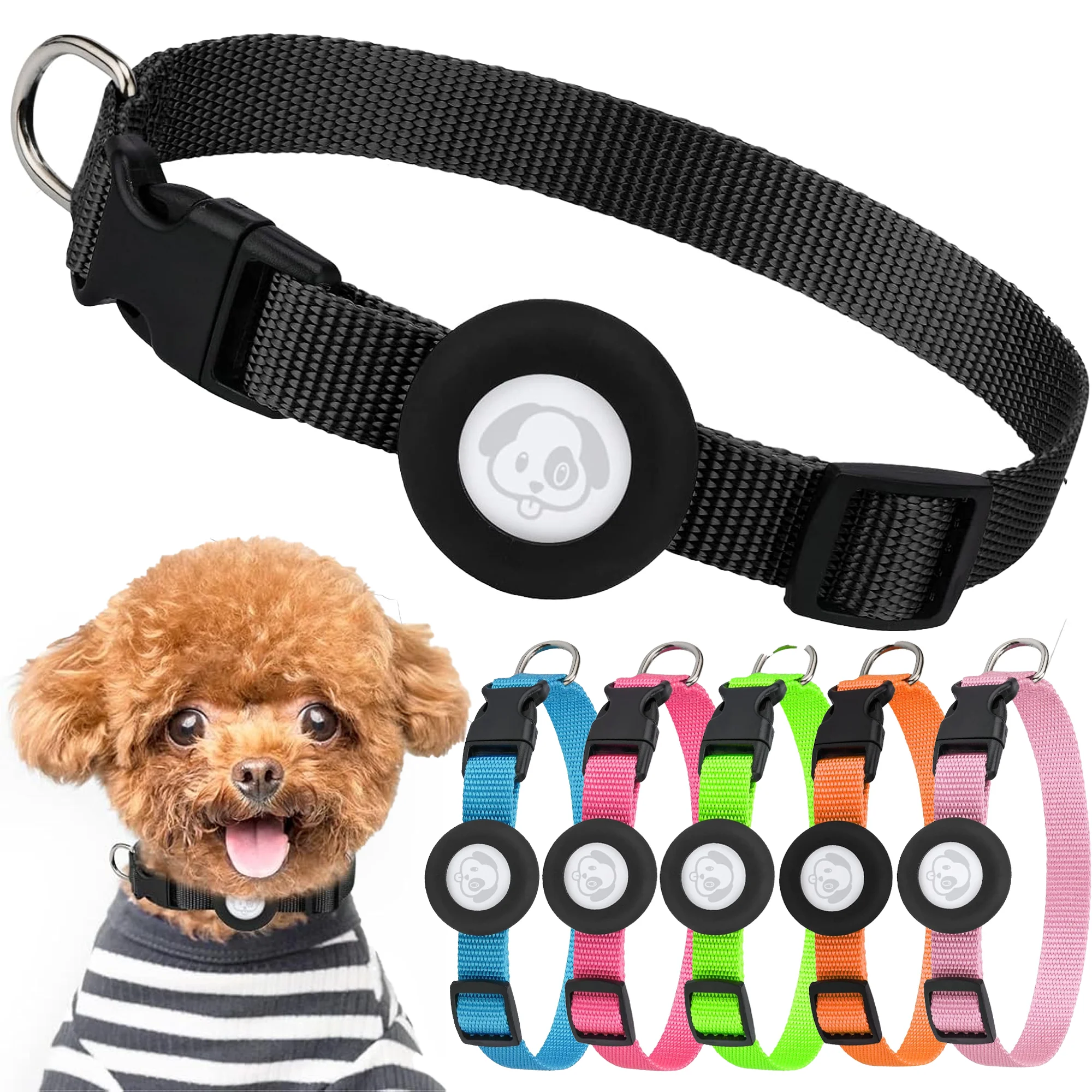 Airtag Dog Collar, Adjustable Air Tag Dog Collar with Durable Quick Snap Buckle 1005008349226119