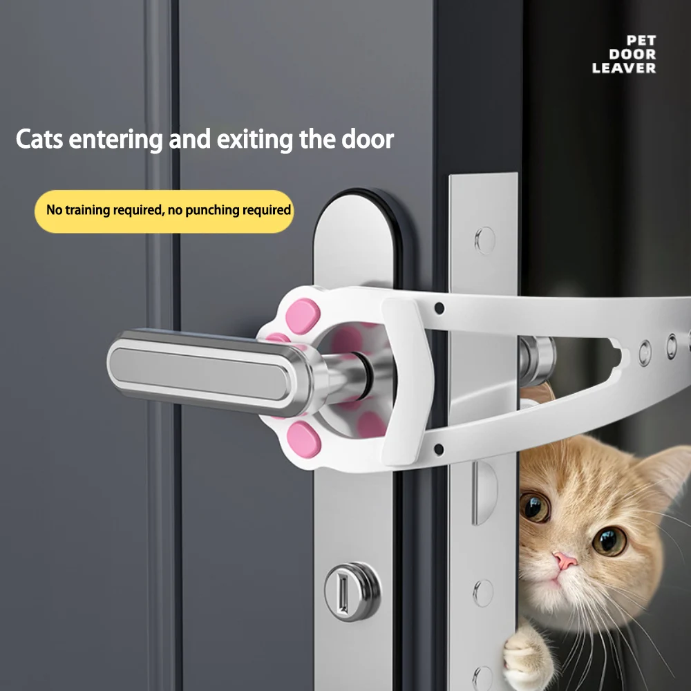 Adjustable Cat Door Latch Bracket Easy to Install Pet Dog Door Elastic Holder Latch No 1005008350593962