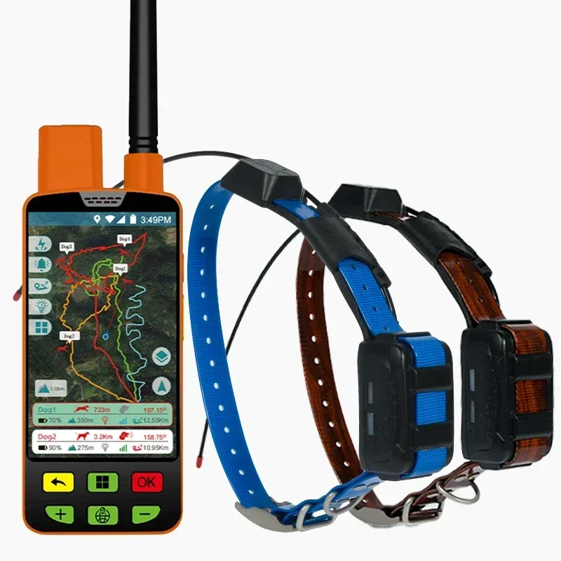 Eseek GPS Hunter Dog Tracker for Hunting Dogs Pet Training Supplies with Handheld and 2 Collars 1005008369636764
