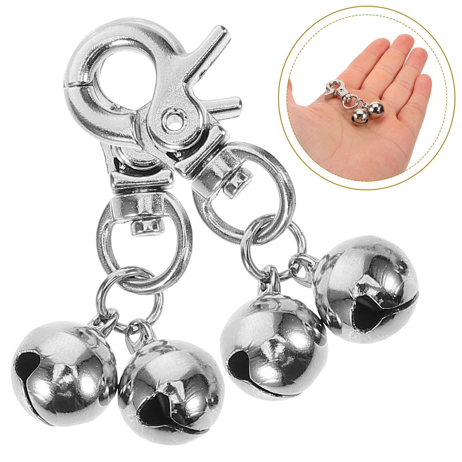 Pet Necklace Bell Dog Collar Accessories Cat Supplies Bells Metal Decorative Hanging Crafted (2 Pcs) 1005008375935976
