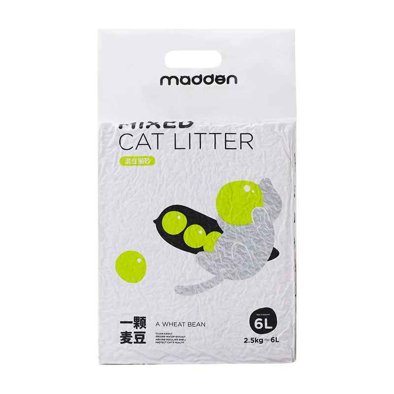 Tofu Cat Litter Odor Control Low Dust Compact Clumping Tofu Bentonite Mixed Easy Clean 1005008384235224