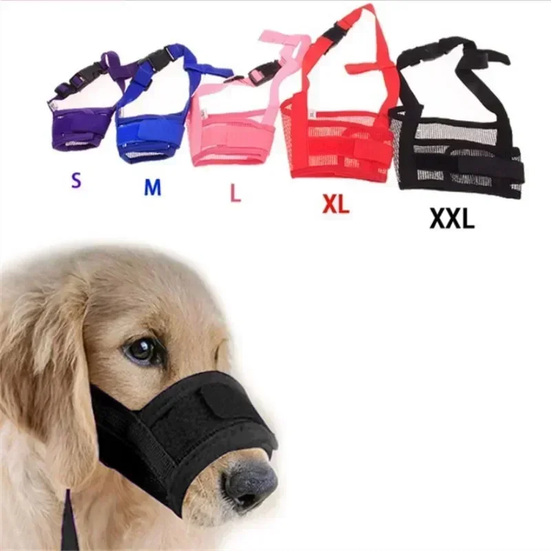 Colorful Adjustable Dog Muzzle Anti Barking Outdoor Safe Civilization Dog Walking Kit Pet Bark Bite 1005008384863775