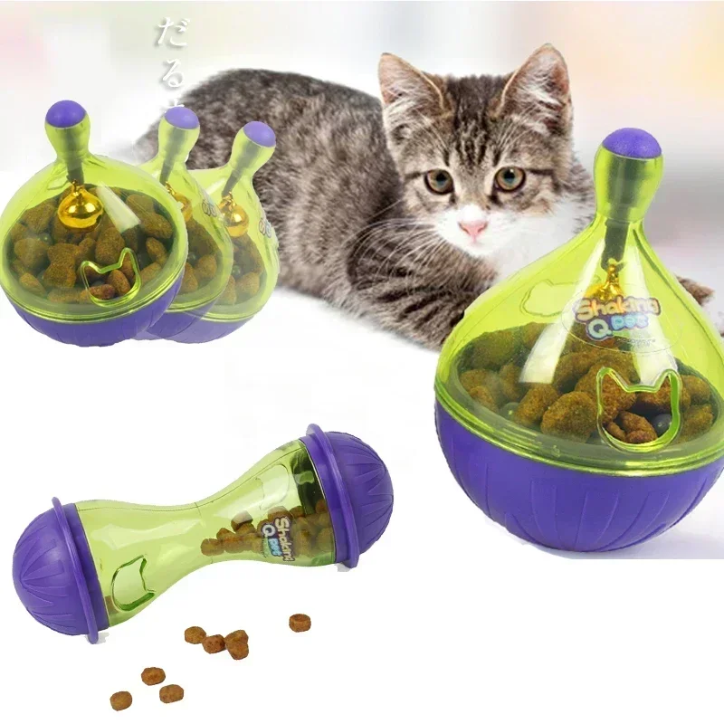 New Pet Toy Food Leakage Tumbler Feeder Treat Ball Cute Little Mouse Toys Interactive Toy for Cat 1005008388399370