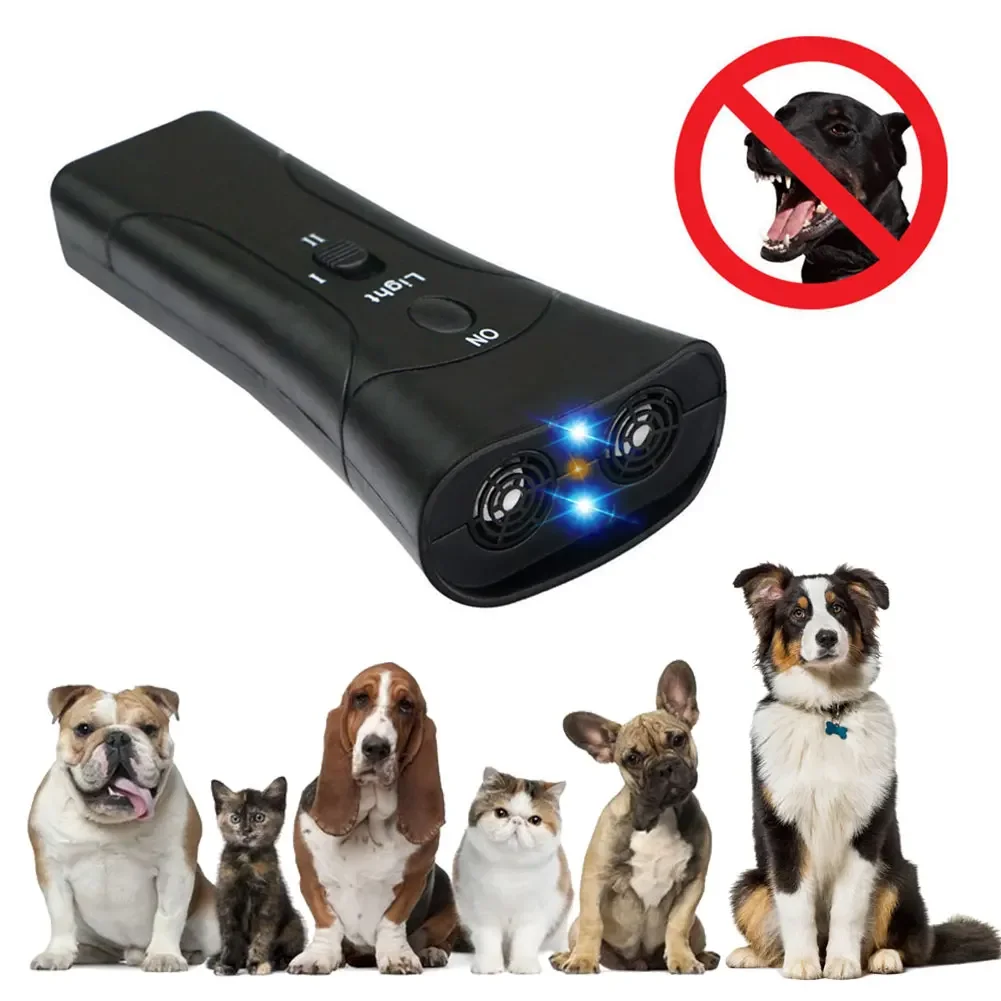Pet Dog Repeller Anti Barking Stop Electric Shocker LED Ultrasonic Dogs Adapter Training Behavior 1005008388624685