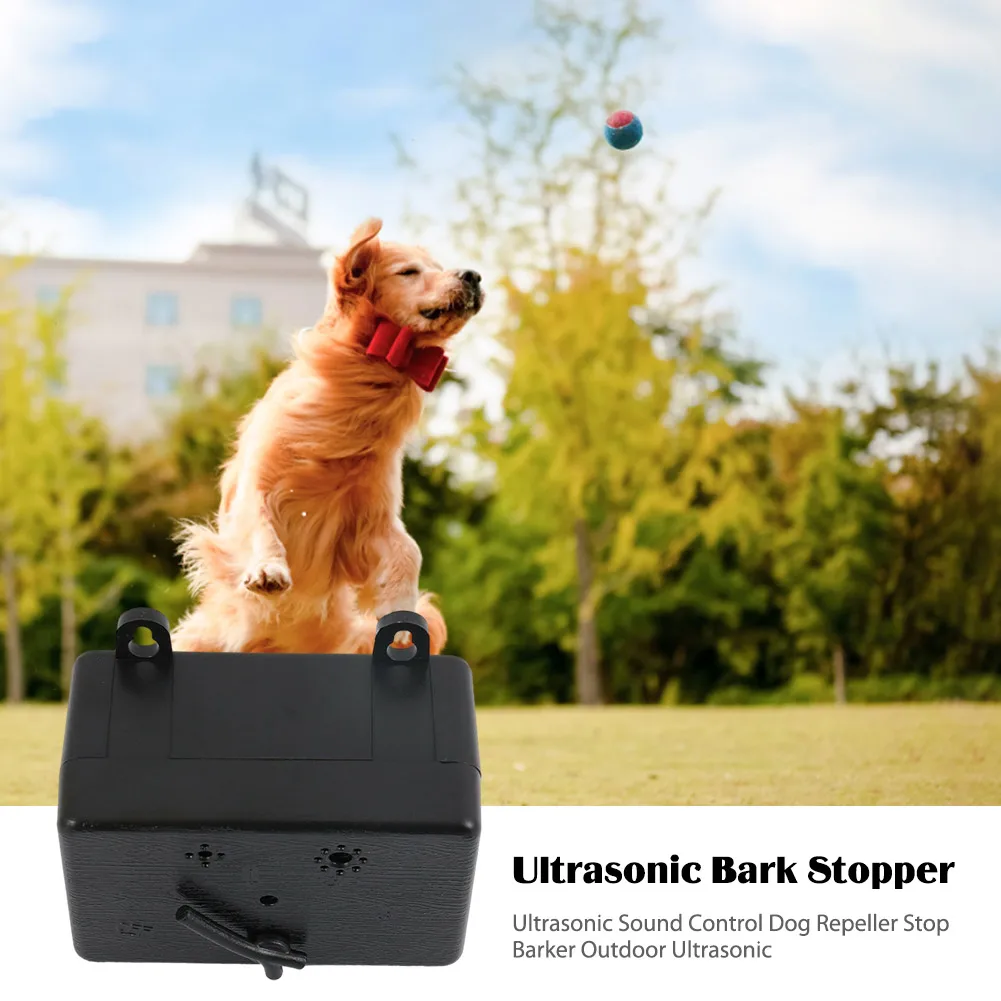 Ultrasonic Dog Stop Bark Silencer Tool 4 Adjustable Level 50 Ft Dog Barking Control Device 1005008405560298