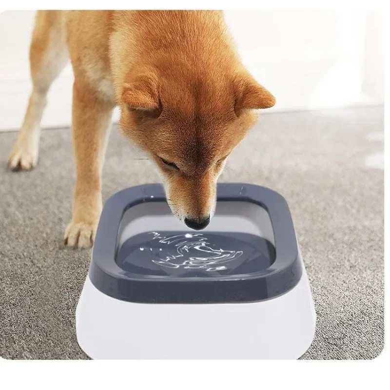 Anti-Splash Water Bowl for Dogs 1L Large Capacity Drinker Drinking Bowls Dog Waterer Puppy Cat (1pc) 1005008409080601