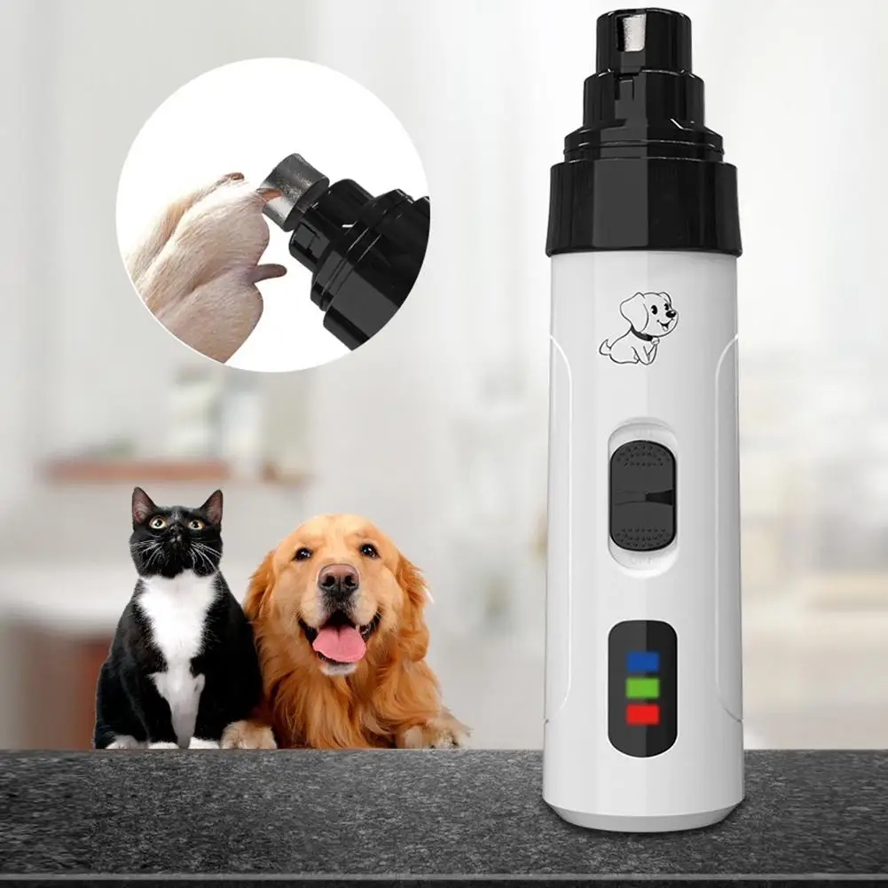 Electric Pet Nail Clippers USB Rechargeable Dog Nail Grinder Portable Small Dog Cat Nail Pet 1005008413390827